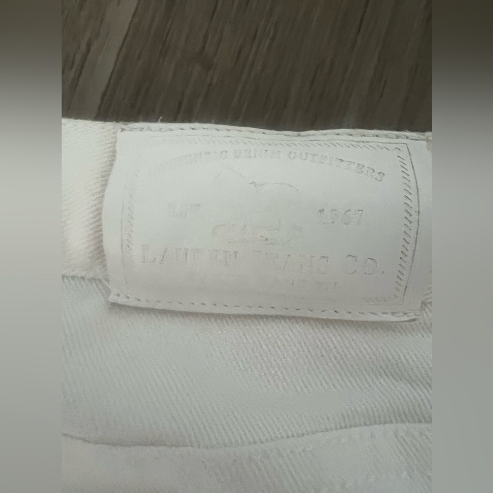Lauren Ralph Lauren beaded embellished white jeans Aztec black white bead - Picture 2 of 5